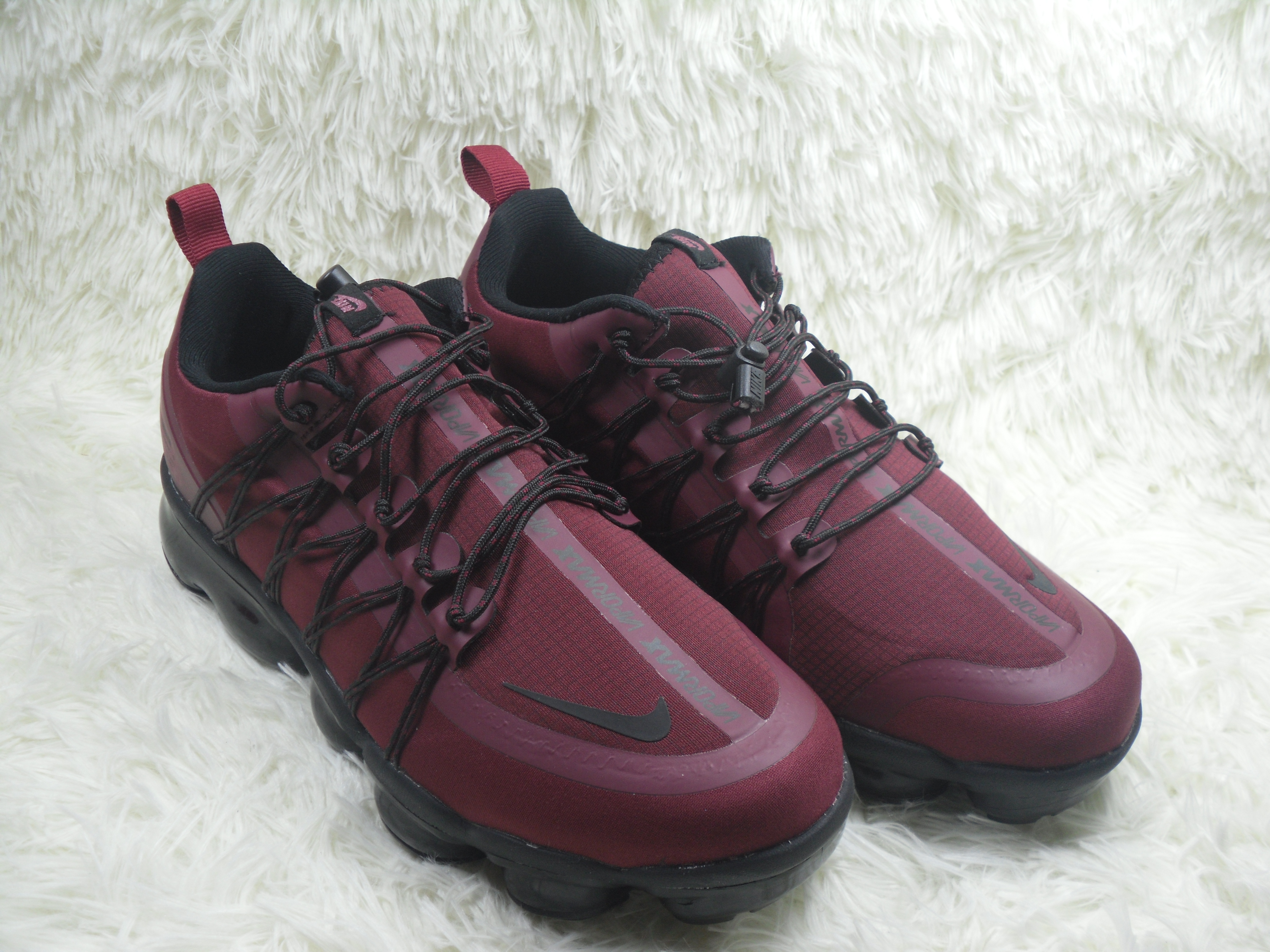 NIKE SP W Air VaporMax Run Utlty Wine Red Black Shoes - Click Image to Close